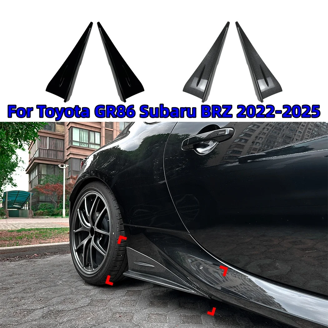 

Side Skirt Splitter For Toyota GR86 Subaru BRZ 2022-2025 Side Skirt Rocker Splitters Winglet Wings Canard Diffuser