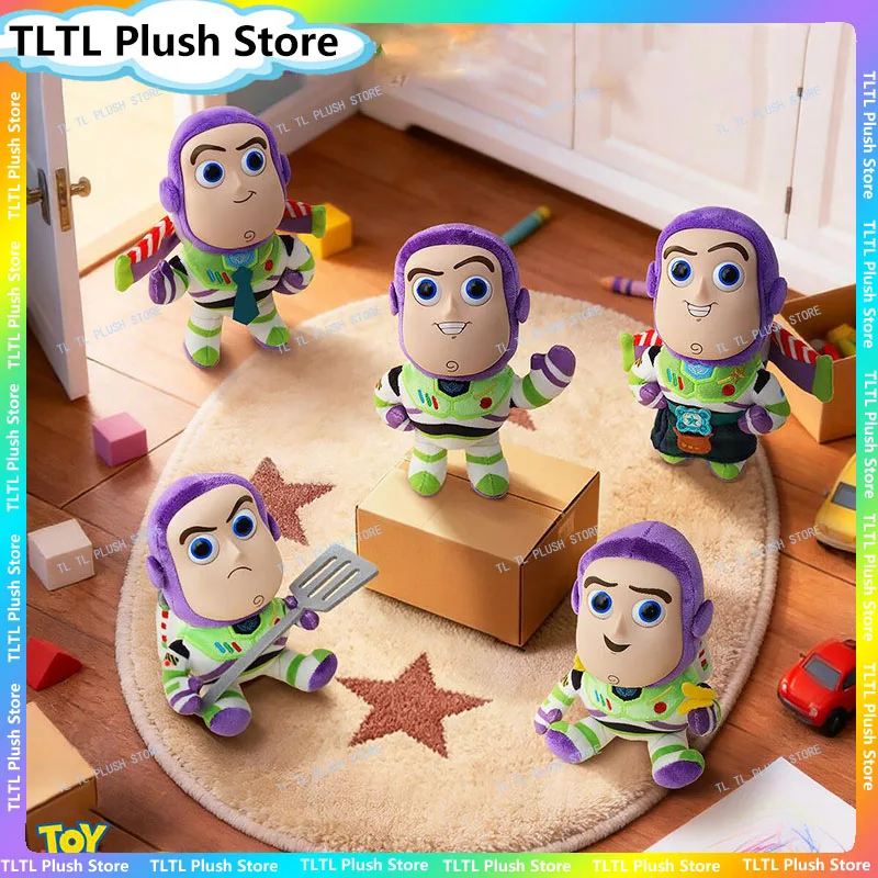 

52TOYS Toy Story 5 Buzz Lightyear Plush Toys Blind Box Doll Pendant Rotatable Eyeball Luminous Green Fabric Metal Velvet