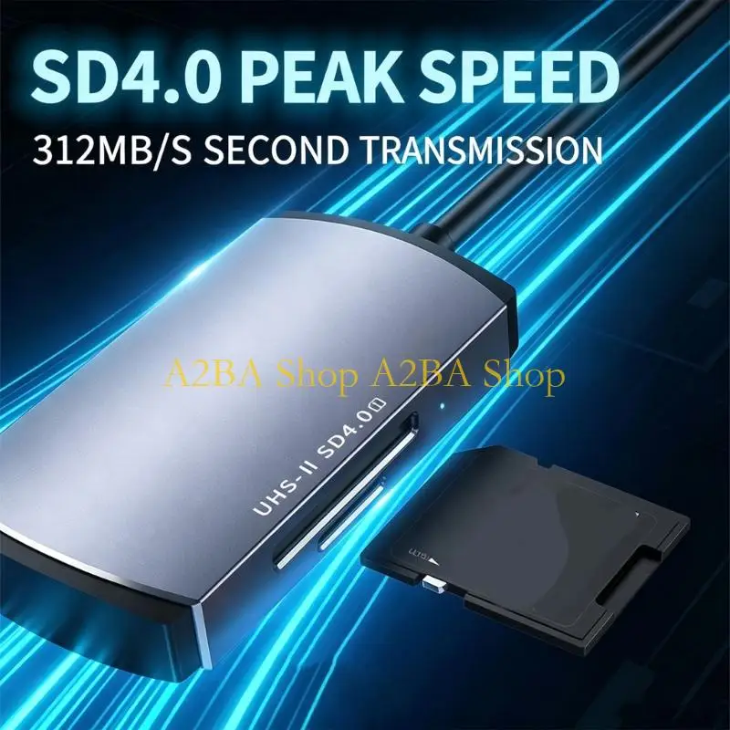 A2BA USB4 double Slot Storage Tool Type C Link Works On Many Digital Devices