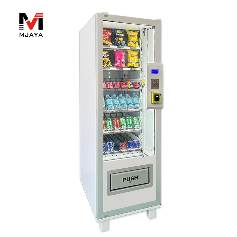 Combo Vending Machine for Snacks & Drinks with Cashless Payment Slim Size Compressor Cooling