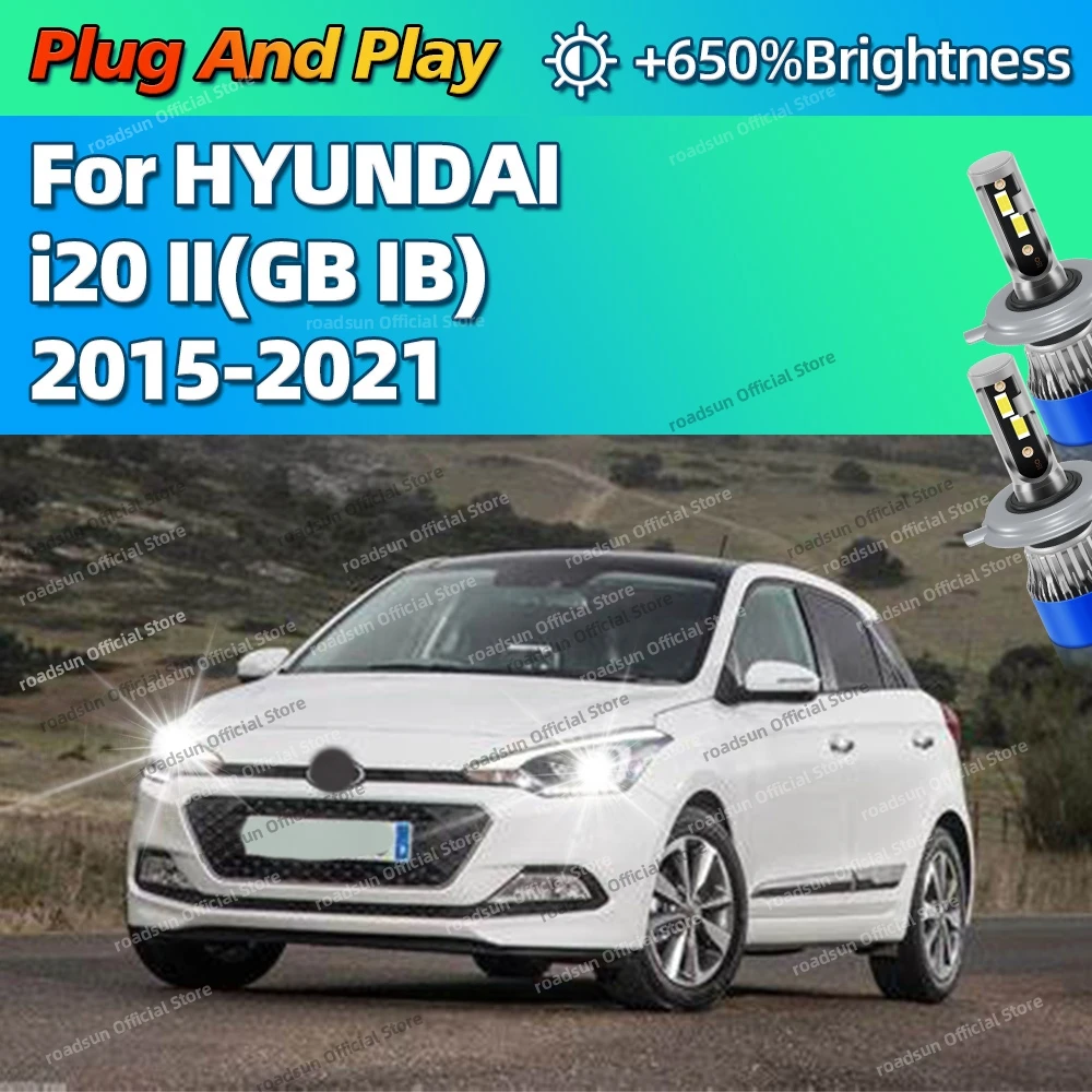 

2 шт. H4 светодиодная лампа турбофары 30000LM мощная лучшая автомобильная лампа для HYUNDAI i20 II GB IB 2015 2016 2017 2018 2019 2020 2021