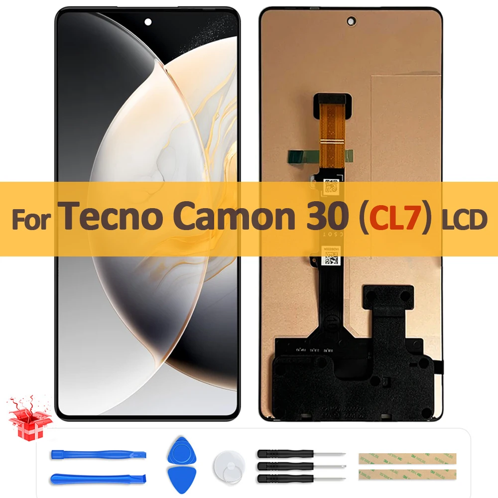 

6.78" Original AMOLED For Tecno Camon 30 CL7 LCD Display Touch Screen Digitizer Assembly For Tecno Camon 30 5G LCD Replacement