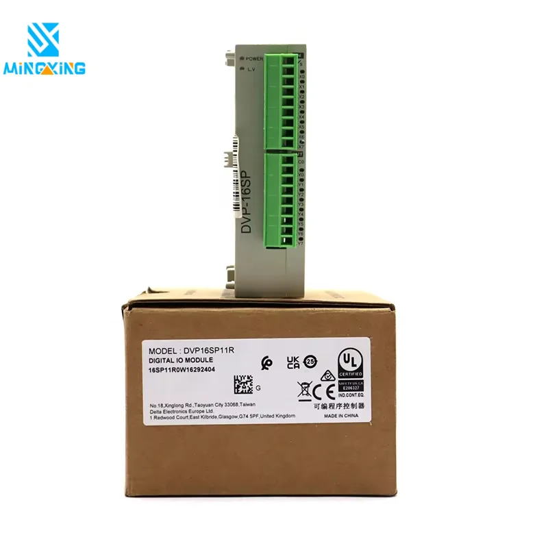 DVP16SP11R DVP24SP11R DVP32SP11R 24VDC 8 Inputs 8 Outputs Relay Output Programmable Logic Controller for Automation