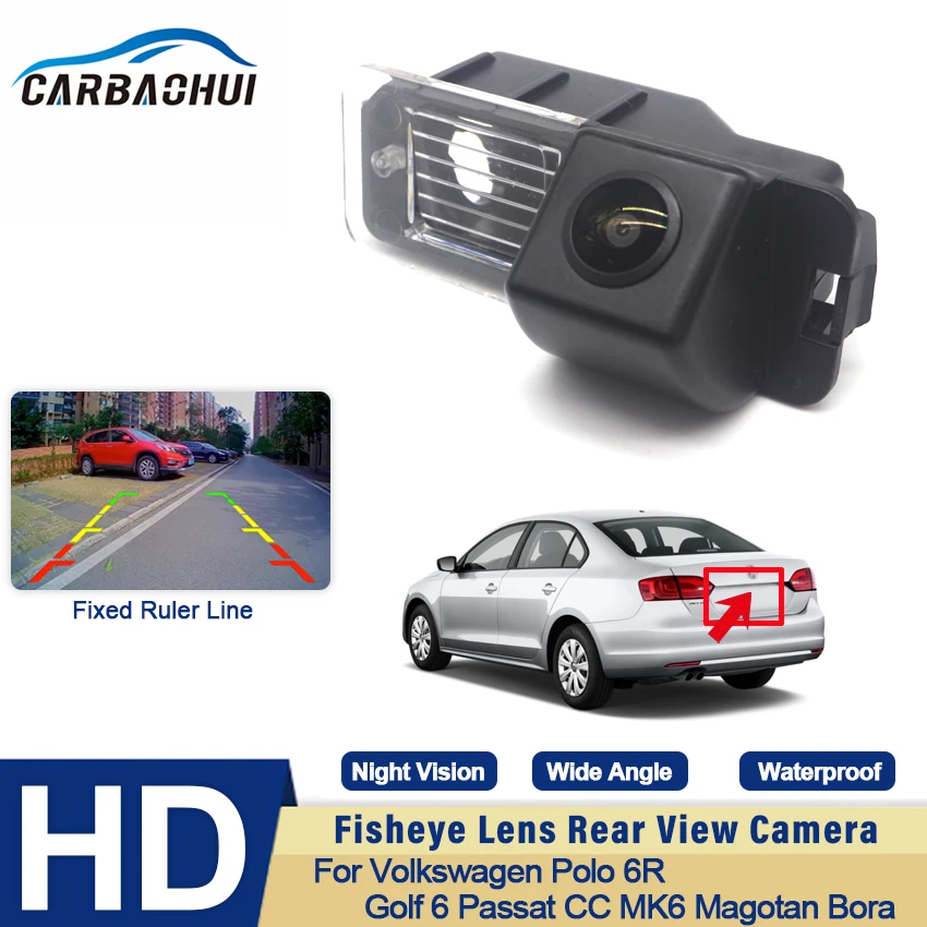 

170° 1080P HD Night Vision Vehicle Rear View Reverse Camera For VW For Volkswagen Polo 6R Golf 6 Passat CC MK6 Magotan Bora