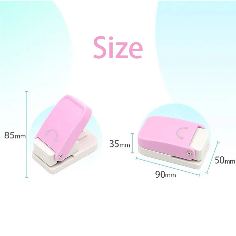 1pcs Random Color Creative Keychain Accessory Hole Punch for DIY Scrapbook Embossing Craft Tools, Excellent Quality