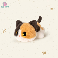 Cute Pet Cat Plush Toy Black Cat,Siamese Kitten,Calico Cat Plush Doll Cat Pendant Key Chain Stuffed Toy Kid Birthyday Gift