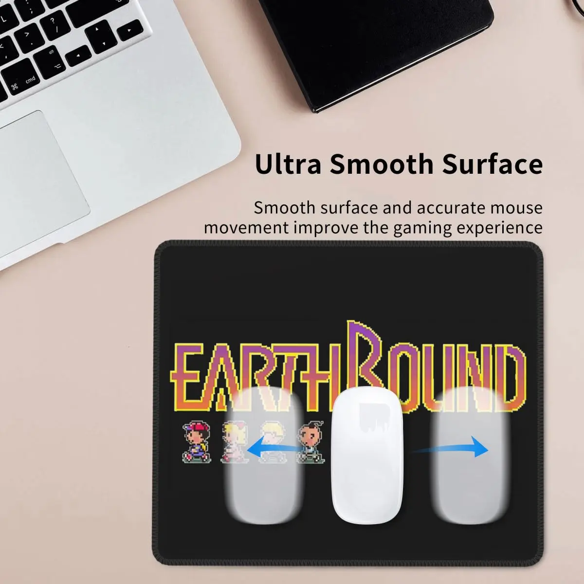 

EARTHBOUND LOGO Mouse Pad Computer Keyboard Mouse Mat Gamer PC Laptop Desk Mat Office Accessories Table Mats