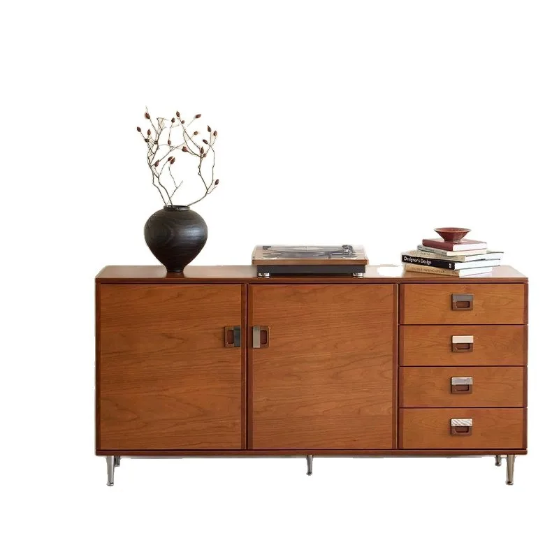 

Solid wood porch chest drawer dining side cabinet bedroom storage Bauhaus