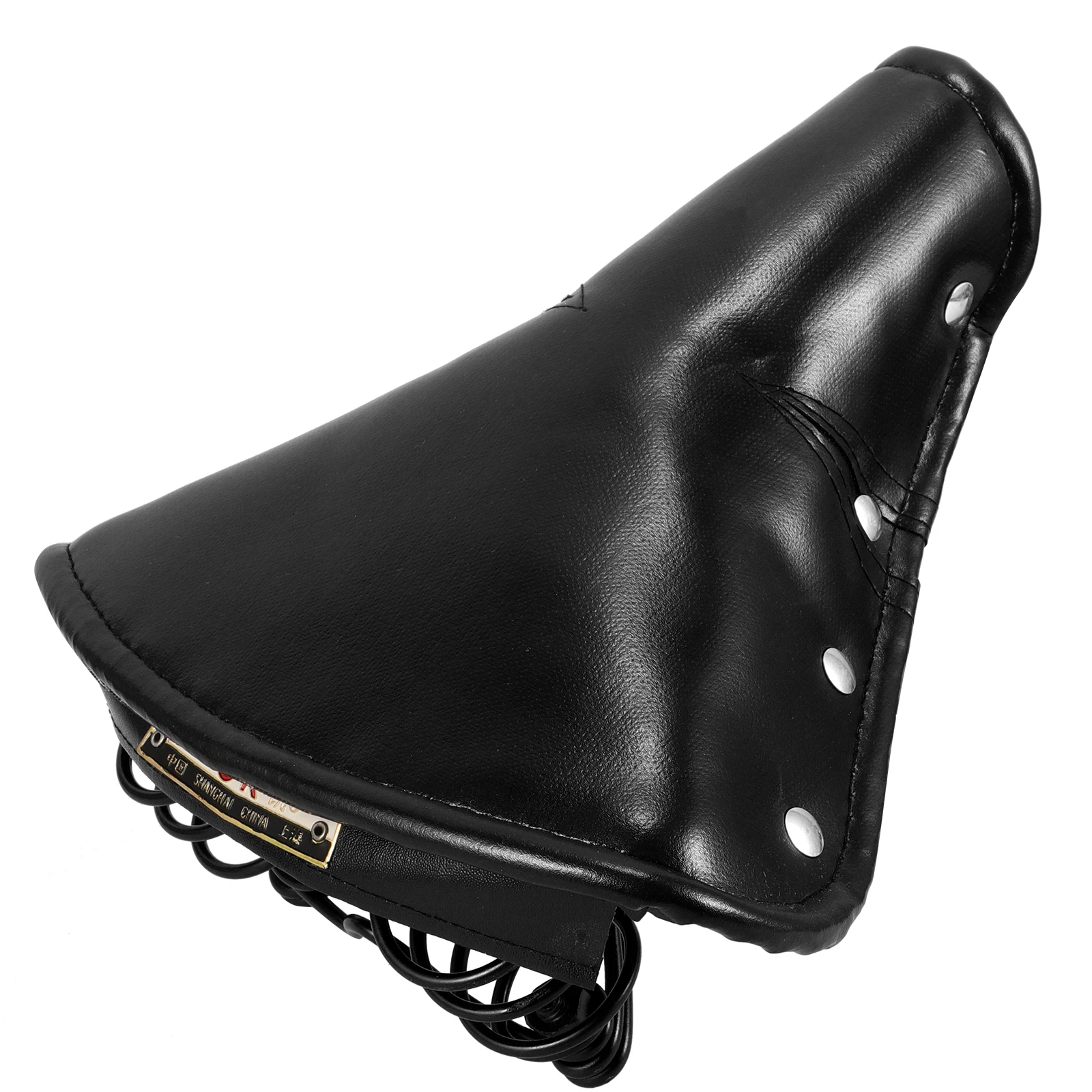 

Bicycle Saddle Pu Aluminum Alloy Wide Shock Absorbing Vintage Bike Seat For Adult Durable Comfortable Bikes Saddle Ride