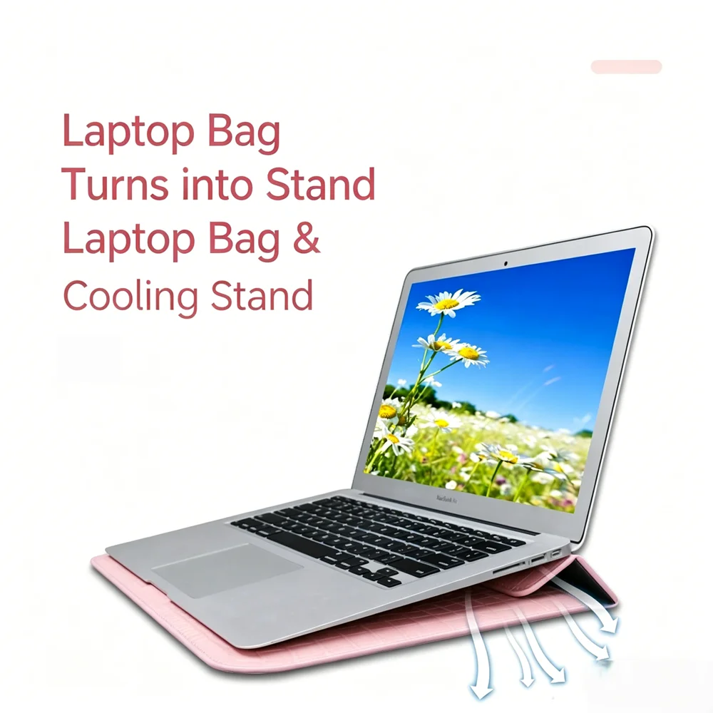 Sarung Laptop Kulit PU Berteks - Laptop Bag Leather 15 ulasan dan harga