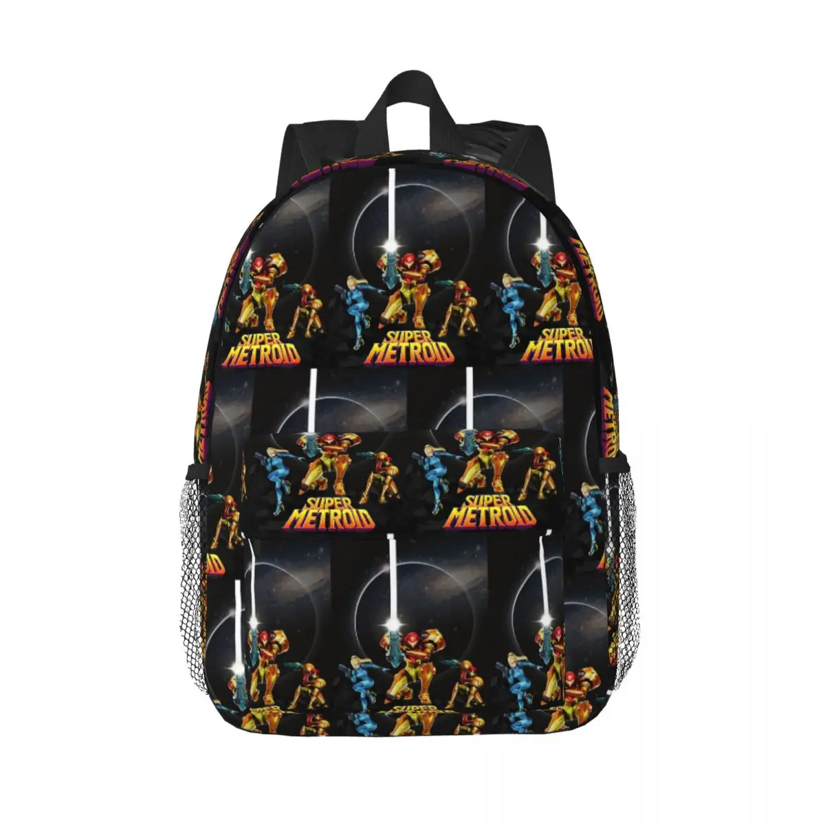 

Super Metroid Large Game Backpack Hot Sale Daypack Large Capacity Boys Girls BookBag Shoulder Bags for Men Women School Bag
