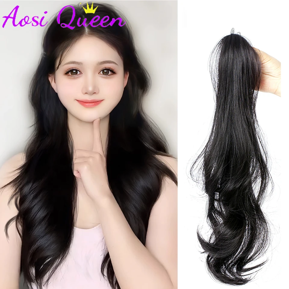 

AS Synthetic Lop Rabbit Wig Princess Head Double Ponytail Small Clip Super Light Natural Fluffy Increased Hair Volume Ponytail