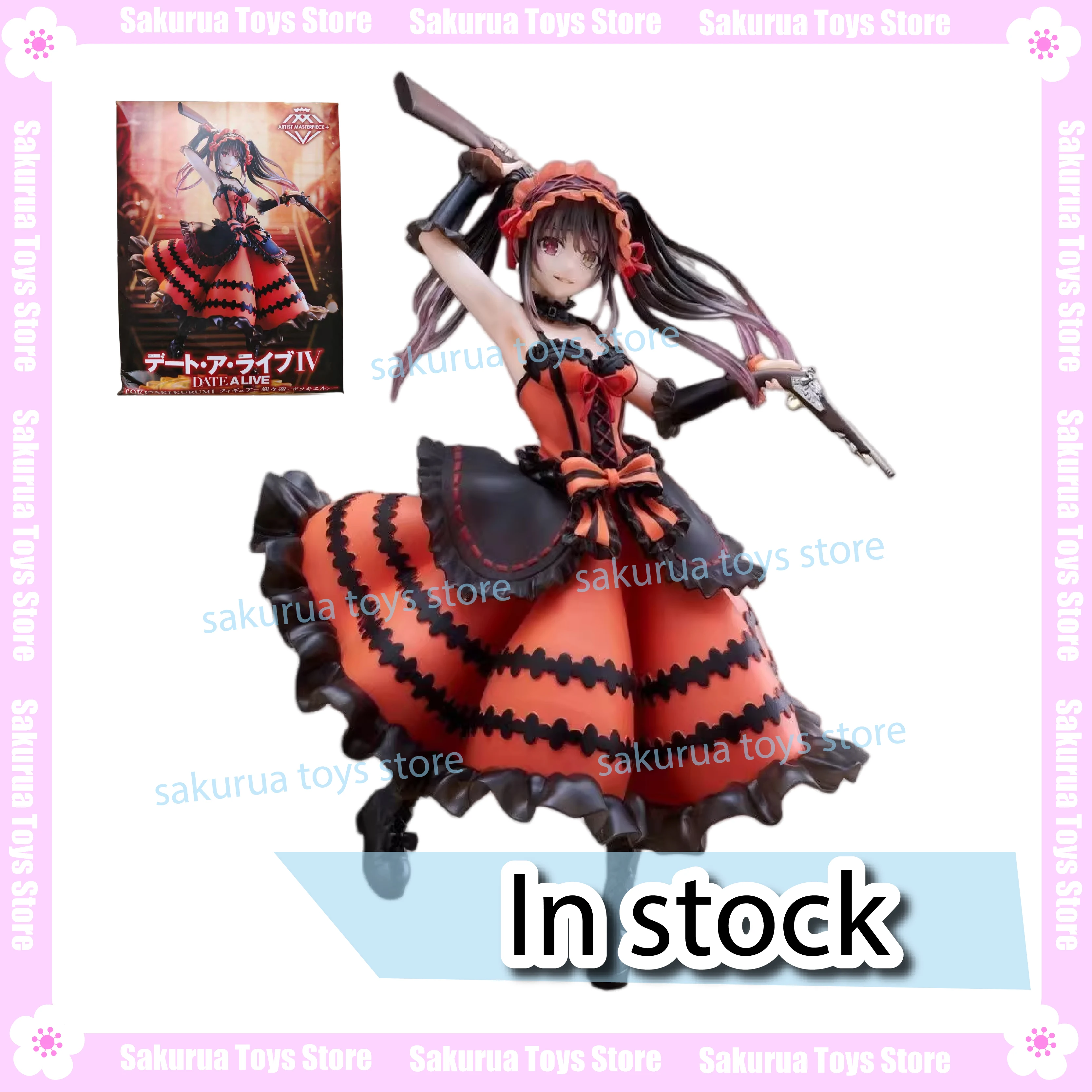 

In Stock AMP Date A Live Tokisaki Kurumi Keketei Scenery Figurines Animation Peripherals Movable Figures Collection Gifts