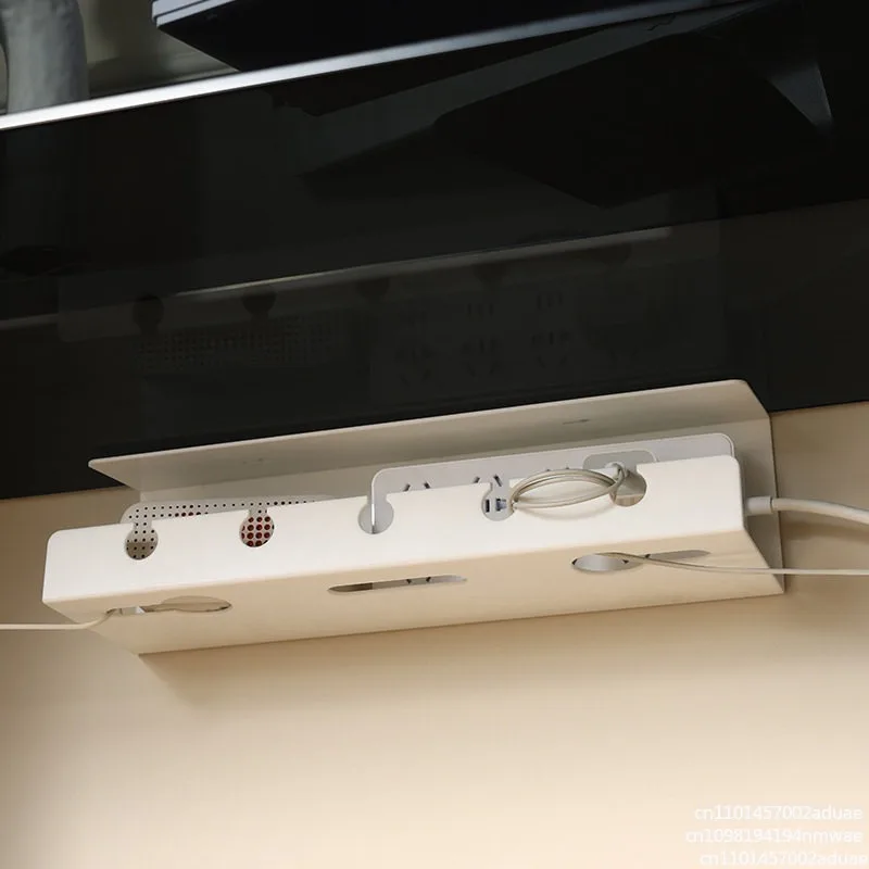 Cable manager cable organizer, slot box, no punching, wire finishing artifact, power strip, plug-in board, storage and fixing