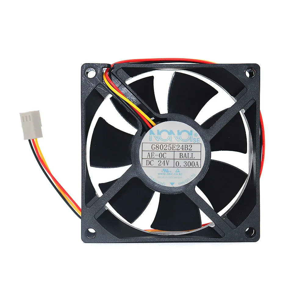 G8025E24B2 DC24V 0.30A three wire original 80 * 80 * 25 imported fan