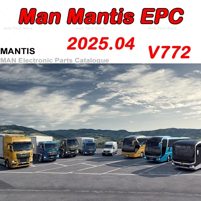 

for Man Mantis EPC V772 Electronic Parts Catalogue for Man Mantis Truck Bus Engine 2025.04 car tools for auto repair mechanic