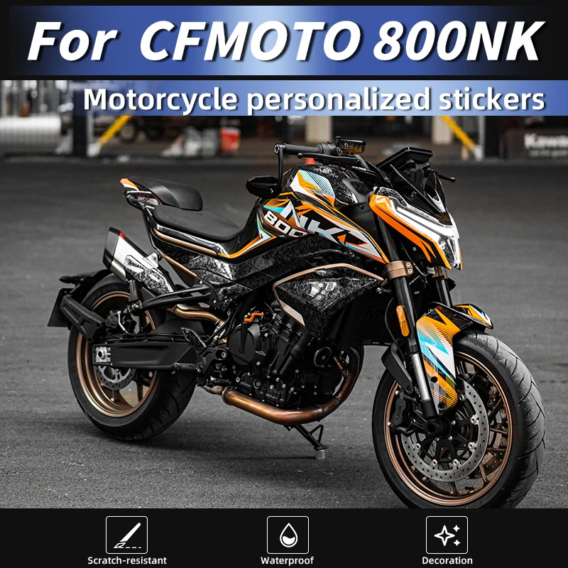 

Подходит для 23-25 CFMOTO 800NK, виниловая пленка для всего тела, устойчивая к ультрафиолетовому излучению, без пузырьков, противоизносная, устойчивая к выцветанию, стильные наборы модов для декора