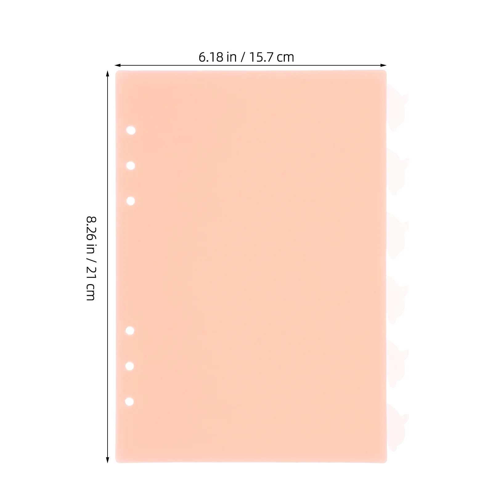 6 قطعة A5 6 ثقوب دولفين علامات التبويب الموثق فواصل لطيف المنظم اكسسوارات لأجهزة الكمبيوتر المحمولة فهرسة تصنيف مادة PP