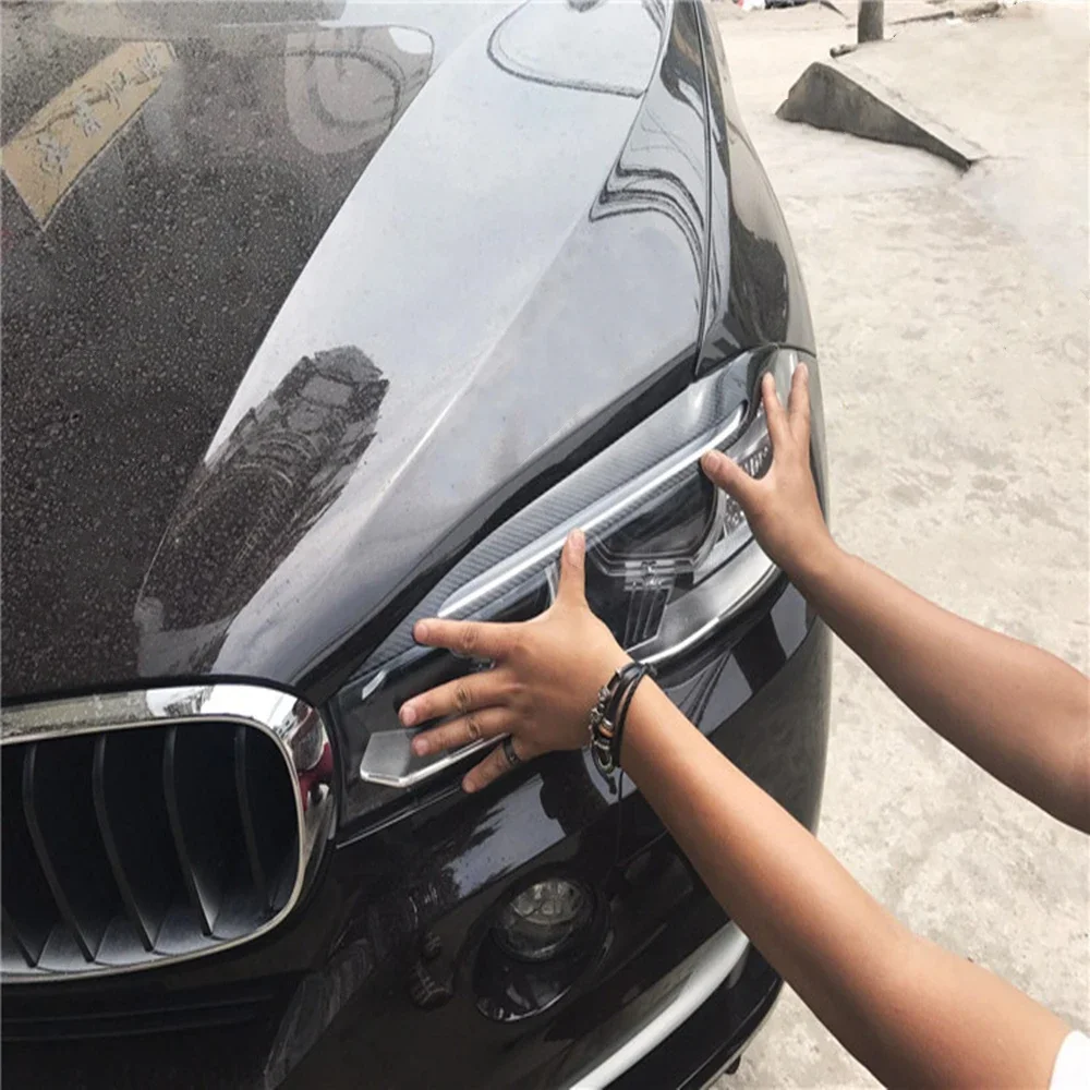 

2 шт. новые для BMW X5M X6M F15 F16 F85 F86 14-18 моделей защитная лампа из углеродного волокна для бровей
