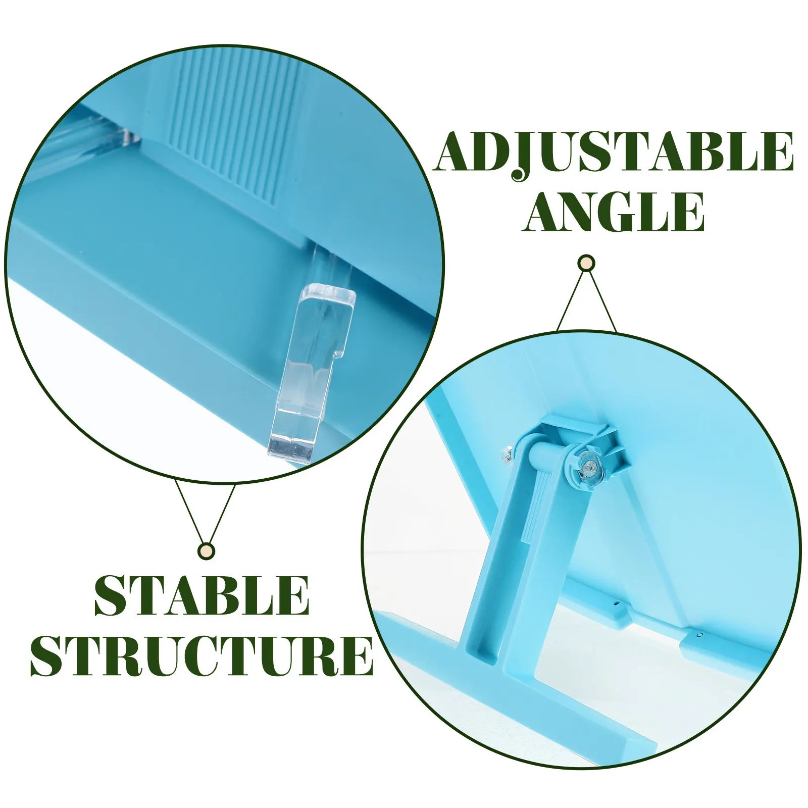 Adjustable Book Stand Reading Holder Desktop Rack Foldable Portable Book Support for Students
