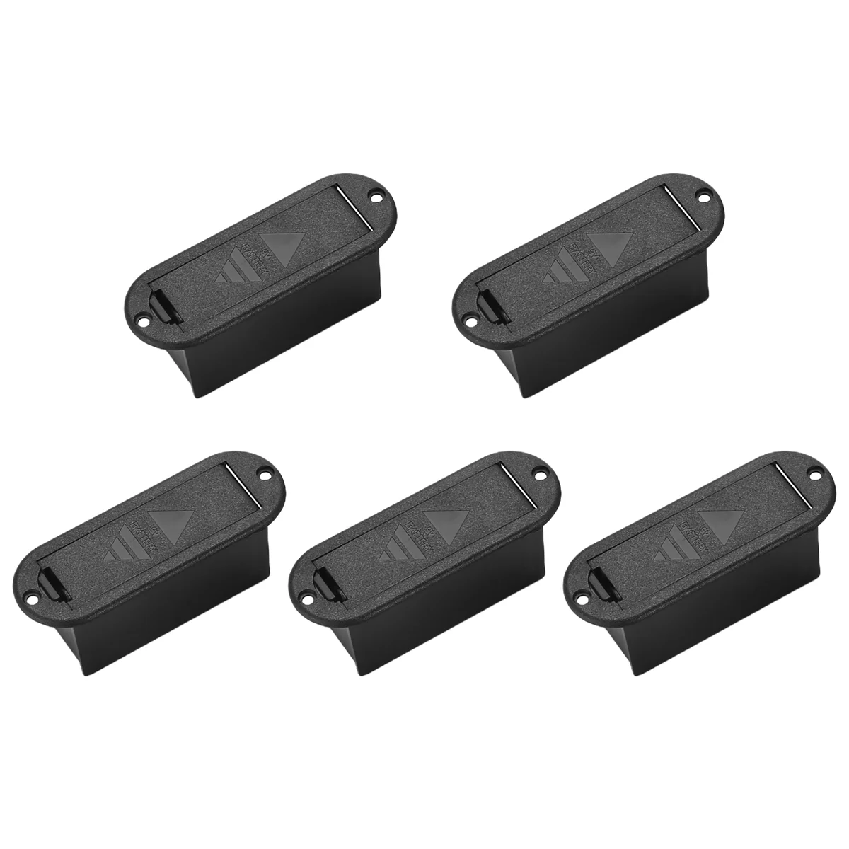 High-end 5pcs 9V Battery Case Holder Cover Box Replacement for Active Guitar Bass Pickup