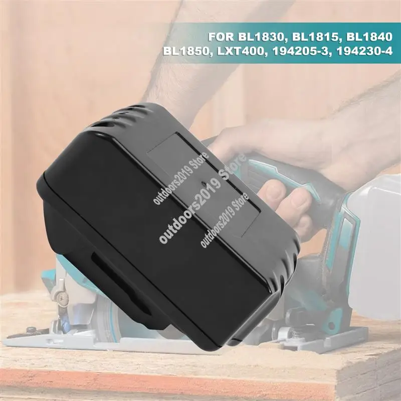 BL1830 With Li- Power Tools Battery Case Replacement For  18V BL1840 BL1850 Plastic Shell-ABHG