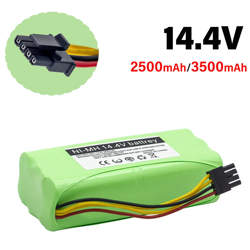 

14.4V 3500mAh Ni-MH Battery For Midea VCR01 VCR03 VCR12 R1-L083B R1-L081A Deebot Deepoo X600 ZN605 ZN606 ZN609 Vacuum Cleaner