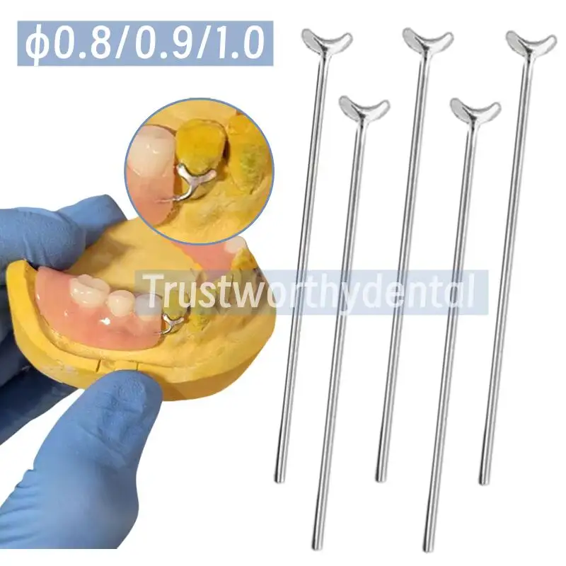 Dental J Clasp 0.8/0.9/1.0 Ball Retainer Position Hold Straight Oblique Bar Y-Type Scheu