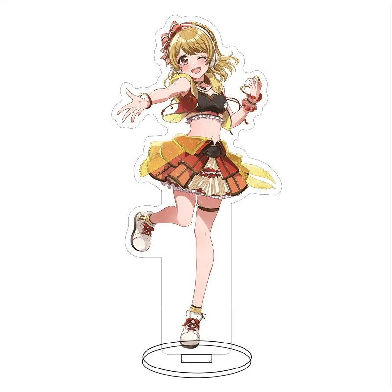 Anime D4DJ Acrylic Stand Rinku Aimoto Figure Standee Cute Kawaii Girls Character Display Cosplay Models Desk Decor Merch Gift