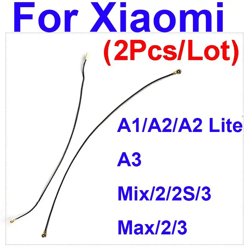 2Pcs/lot Signal Antenna Flex Cable For Xiaomi Mi A3 A1 A2 Lite 5X Mi Max 2 3 Mi Mix 2 2S Mix 3 Wifi Antenna Connector Parts