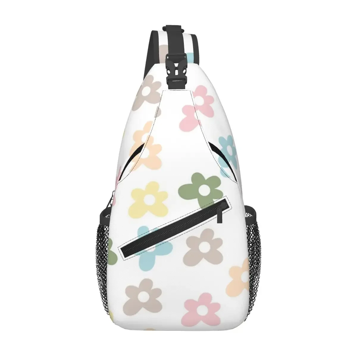 Golf Le Fleur Flower Design - Tyler The Creator Inspired Chest Bag Men Sling Crossbody Backpack Chest Bag Daypack Shoulder Bag