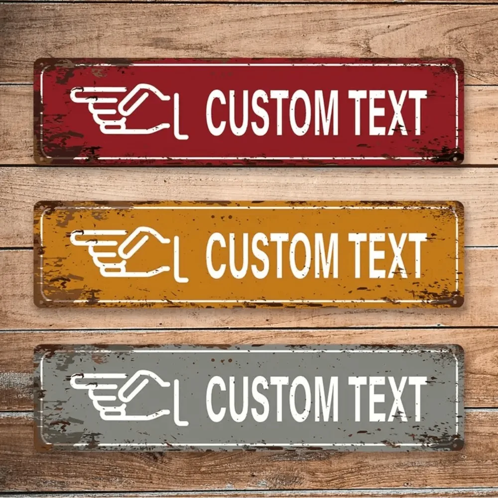 [2D Flat] Custom Personalized Vintage Metal Sign 10.16x40.64cm Waterproof Bar Garage Decor, Decorative Use Only