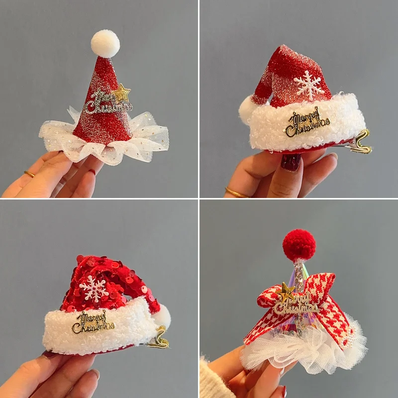 

Christmas Hair Clip Bow Accessory Hat Clip Reindeer Antlers Headband Children'S Adult Small Gift Christmas Holiday Atmosphere