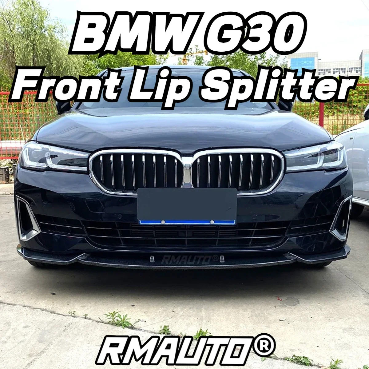 G30 프론트 립 프론트 범퍼 스플리터 립 스포일러 디퓨저 에이프런 가드, BMW 5 시리즈 G30 LCI 2021-2022 자동차 액세서리 바디 키트