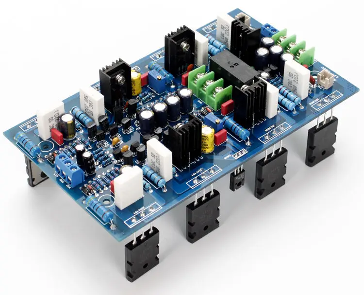 لوح مضخم ثنائي القناة عالي الطاقة ، AB18 مستورد ، أنبوب توشيبا 2SA1943 2SC5200