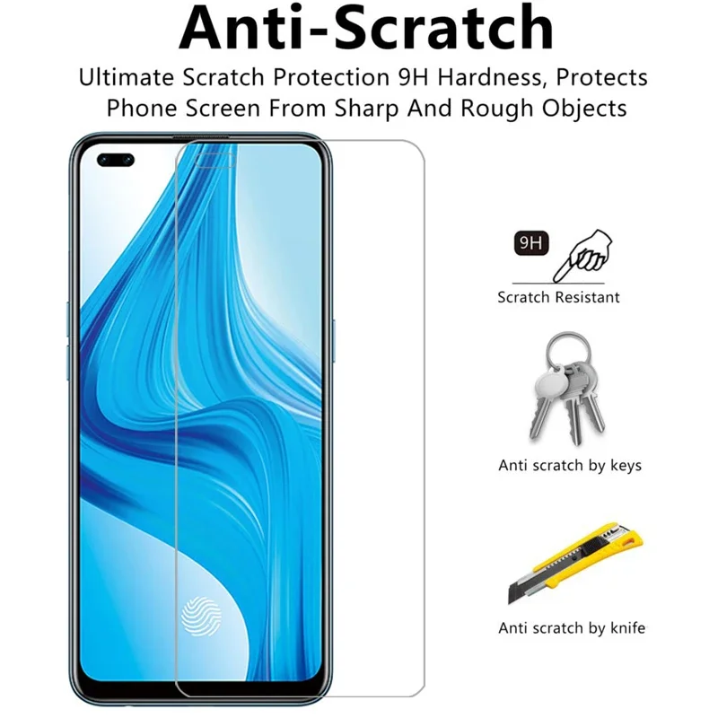 زجاج واقي لهاتف oppo f17 pro واقي للشاشة زجاج مقسى على Ops opp f 17 17f f17pro 6.43 17fpro ملحقات طبقة الأمان