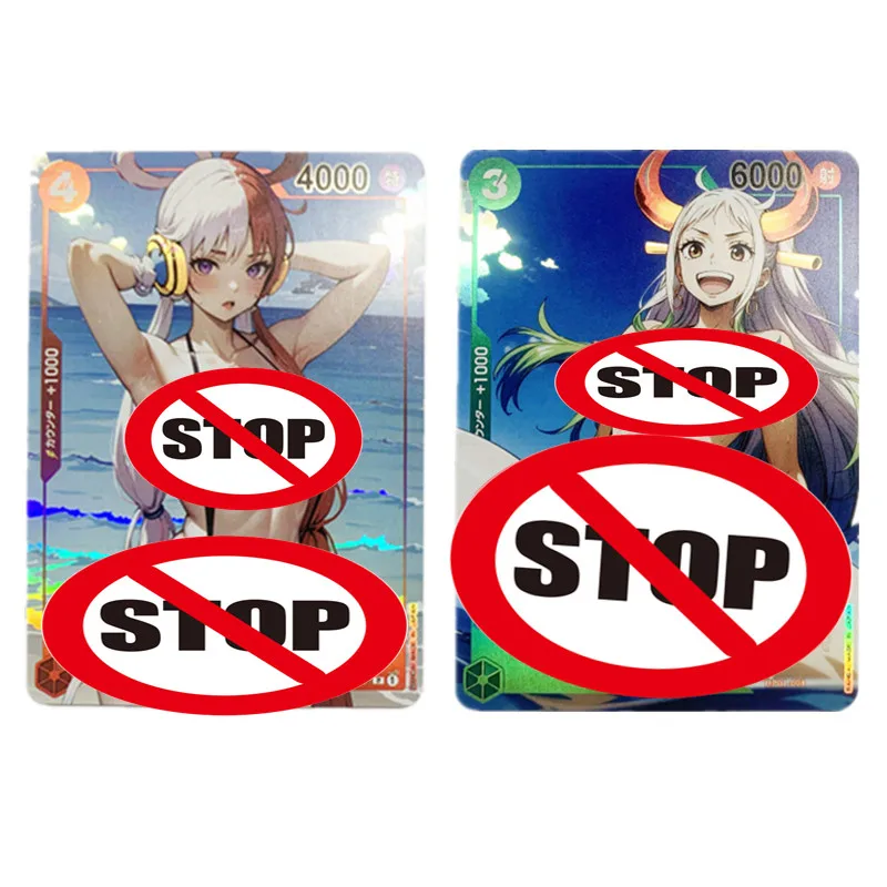 

2Pcs/set Anime One Piece OPCG Uta Yamato Homemade ACG Sexy Nude Card DIY Toy Game Gift Collection Card