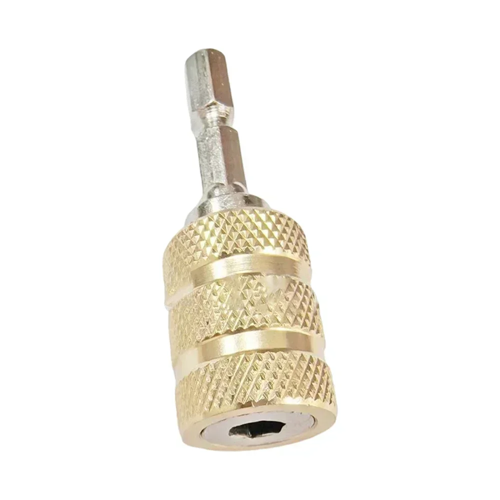 

1pc Flat Drill Bit Self-Locking Magnetic Bit Extension Rod Electric Drill Quick Change Connector Screwdriver Tip Holder Hand Too
