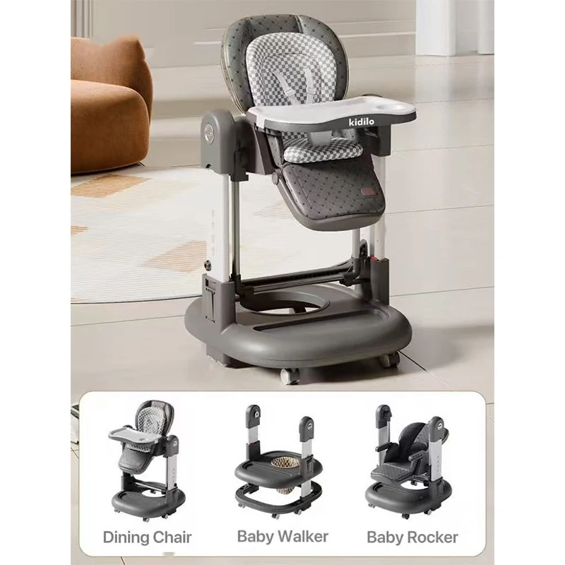 

3 in 1 Baby High Chair Rocking Chair Multifunctional Walker Infant Dining Seat Home Use Wholesale