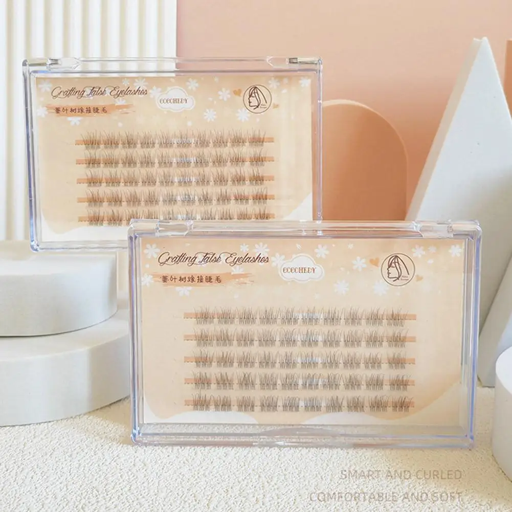 5 Reihen selbstklebende Wimpern Cluster Wimpern 0,07 °C Locken 10–14 mm DIY Wimpernverlängerung KEIN Kleber erforderlich Falsche Wimpern Werkzeuge Zilien