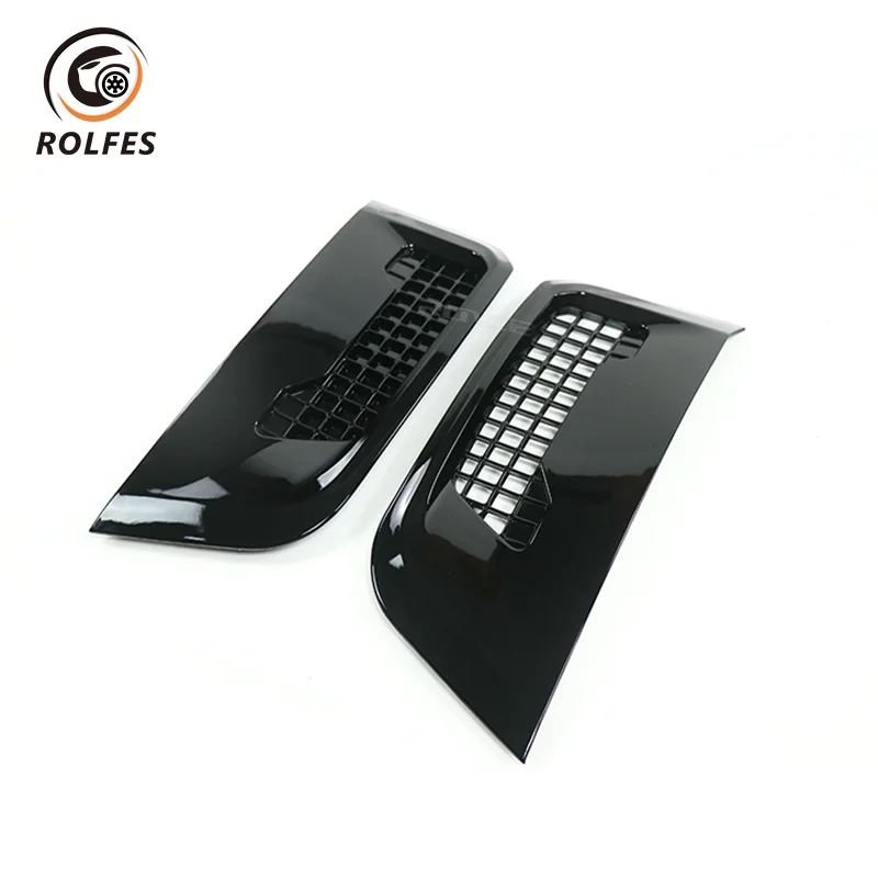 

ROLFES Car Black Fender Vents Air Wing Cover Trim Tuning For Land Rover Defender 2020-2022 L663 Car Styling Accessories