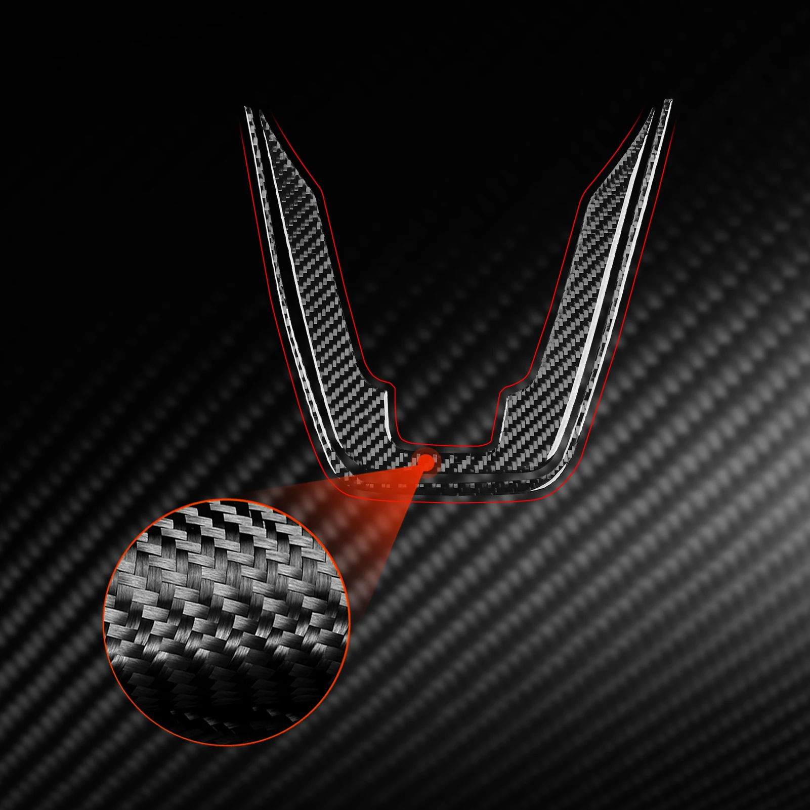 

Carbon Fiber Car Accessories Gear Handbrake Decorative Modified Interior Trim Cover Soft Sticker For Porsche 911 992 2019-2024