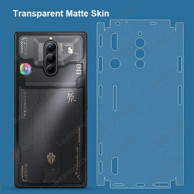 Transparent Matte and Clear Decal Skin for Nubia Red Magic 8 8S 9 Pro Back Screen Protector Cover 3M Wrap Frosted Sticker Film