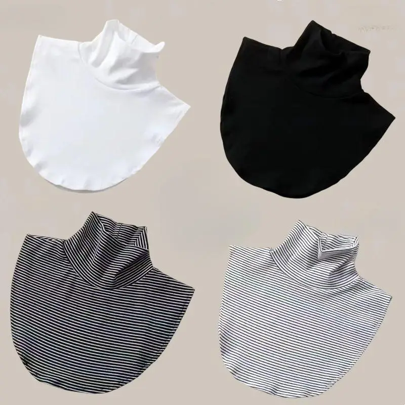 DIY Thin Shirts Collar Patch T-shirts Extended Neckwear Detachable Inner Collar Quality Lapel Turtleneck