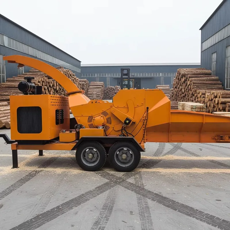 Manufacturer 35HP 102HP 122HP Diesel Diesel Wood Chipper Shredder Tree Branch Garden Wood Shredder Wood Crusher Factory Price