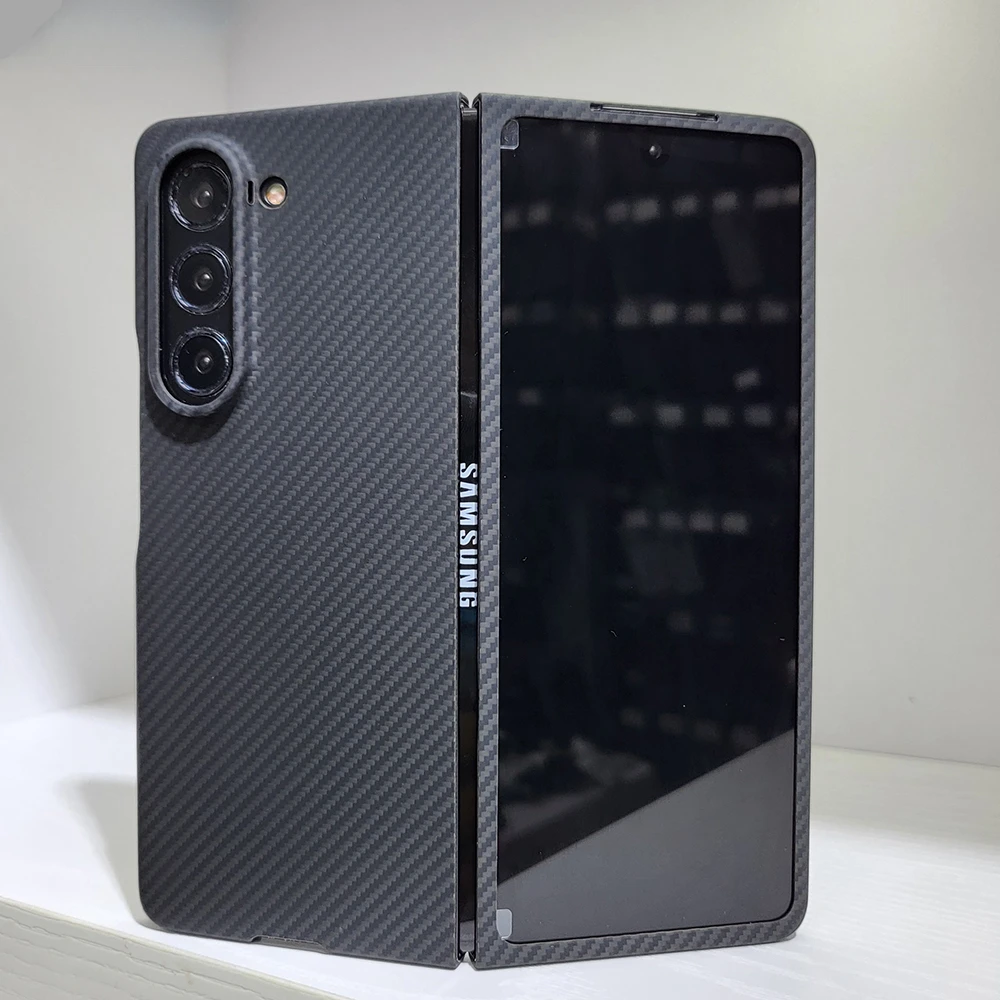 

Dropshipping Color Pure Aramid Carbon Fiber Case For Samsung Galaxy Z Fold 5 Case Ultra Thin Business Phone Cover for Z Fold 4