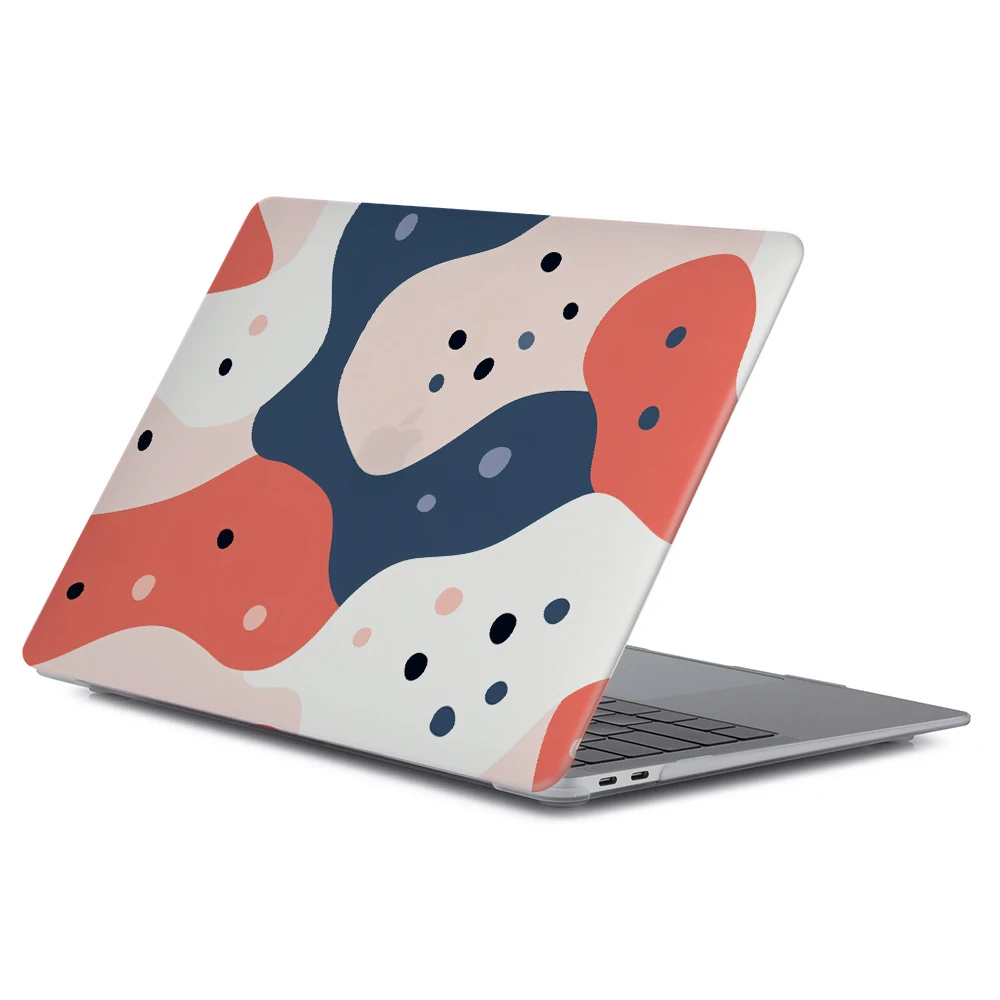 

Чехол для ноутбука с цветным узором и УФ-принтом для MacBook Pro 14, чехол 2024 M4, жесткий корпус для MacBook Air Pro M2 M3 13 15 16 Max Cover