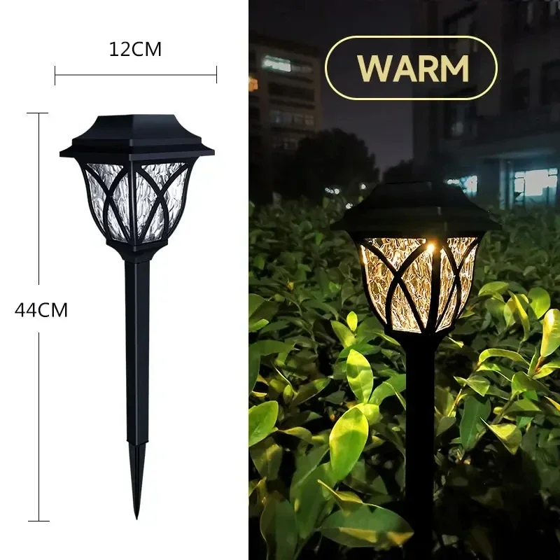 Lampe solaire étanche IP65 avec contrôle intelligent de la lumière, luminaire décoratif de paysage, idéal pour une pelouse, un jardin, une cour ou un couloir