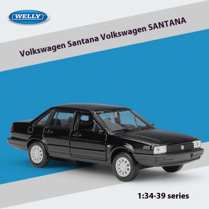 Volkswagen Santana (Pu Sang) simulation alloy car Willie WELLY1:36 double-door model pull-back car collection toy gifts