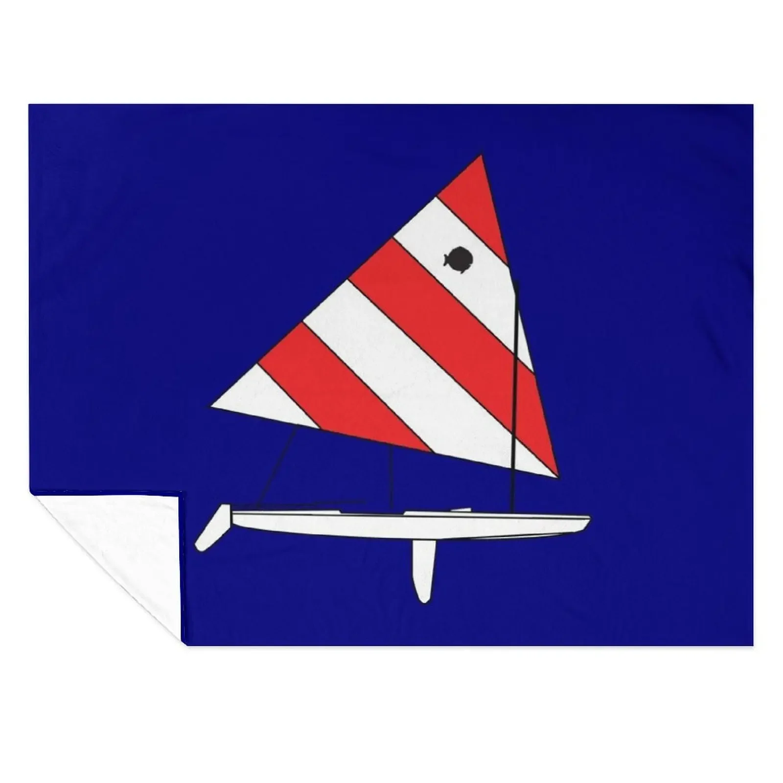 

Sunfish Sailboat Throw Blanket Soft Big Travel anime Thermals For Travel Blankets